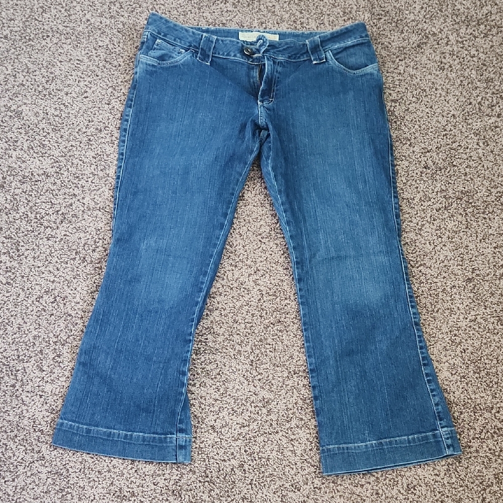 Vintage Cabela's Blue Flare Wide Leg Jeans low rise